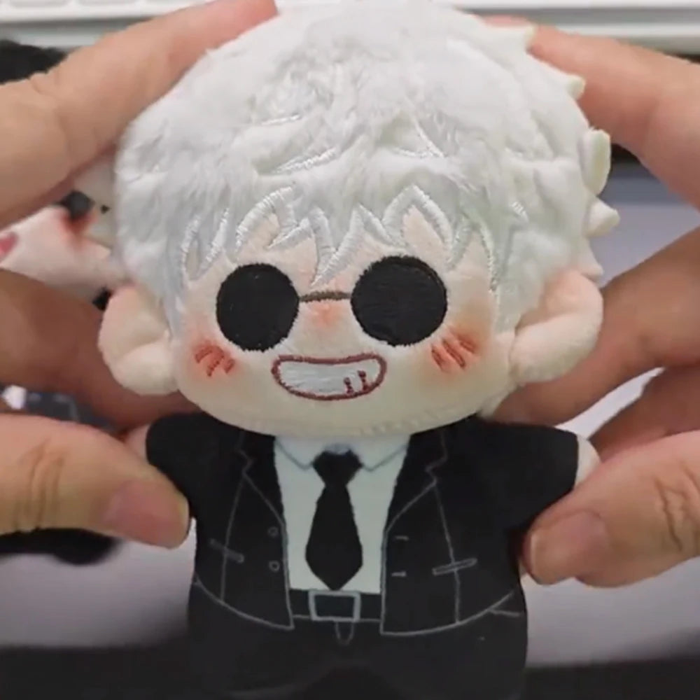 JJK Anime Plush Doll Cute Gojo and Geto Plushies Kawaii Bag Pendant Geto Suguru Stuffed Animals Doll Pillow Home Decor Kids Gift